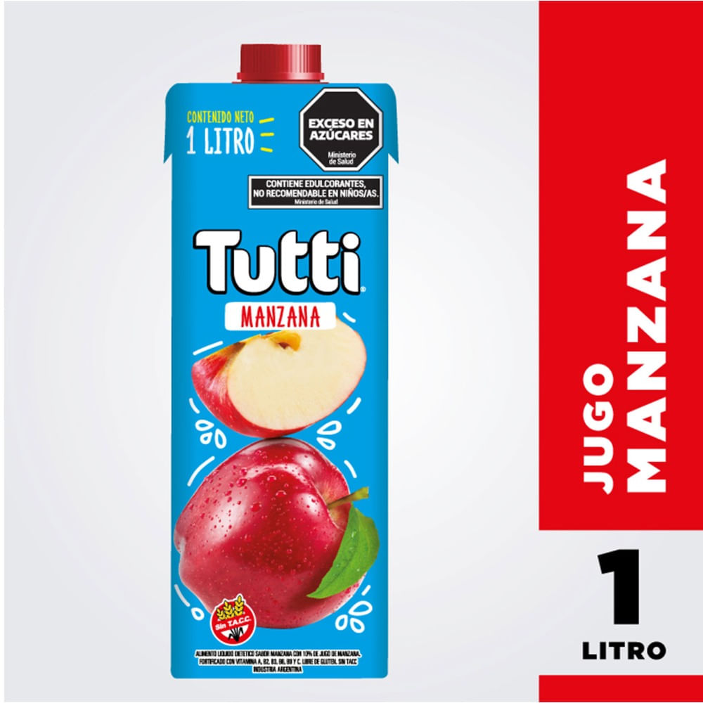 Jugo Tutti manzana tetra 1 l.