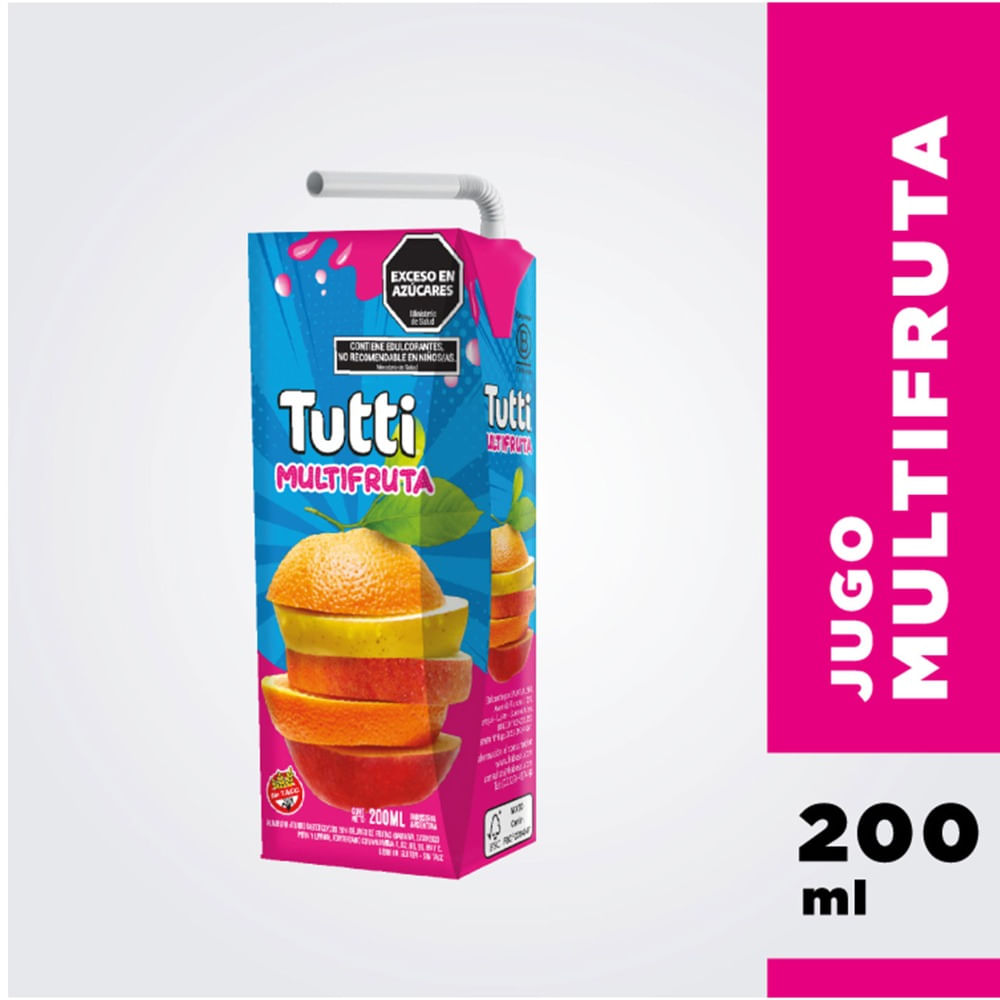 Jugo Tutti multifruta tetra 200 cc