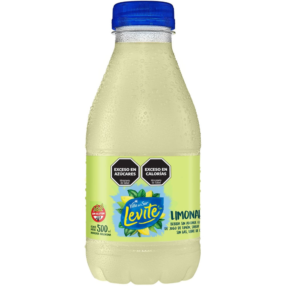 Agua saborizada sin gas Levite sabor limonada pet 500 ml