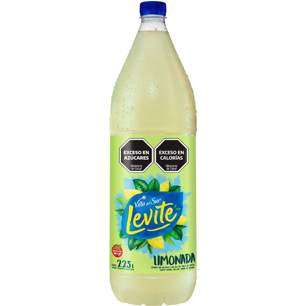 Agua saborizada sin gas Levite sabor limonada 2.25 lts