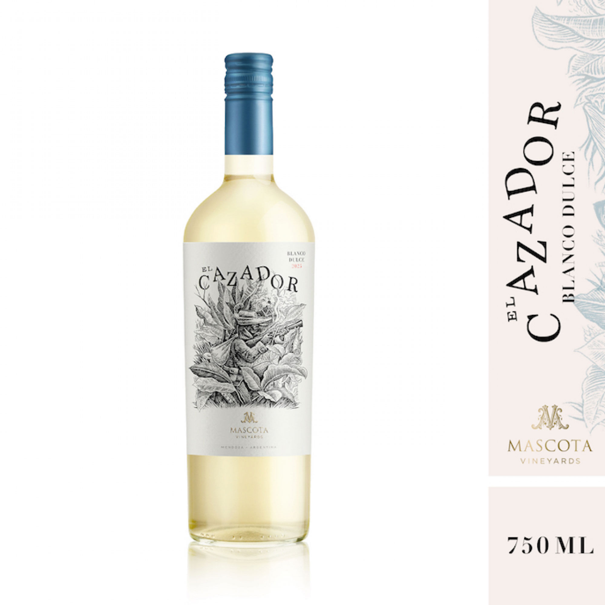 Vino blanco dulce El Cazador en botella 750 ml