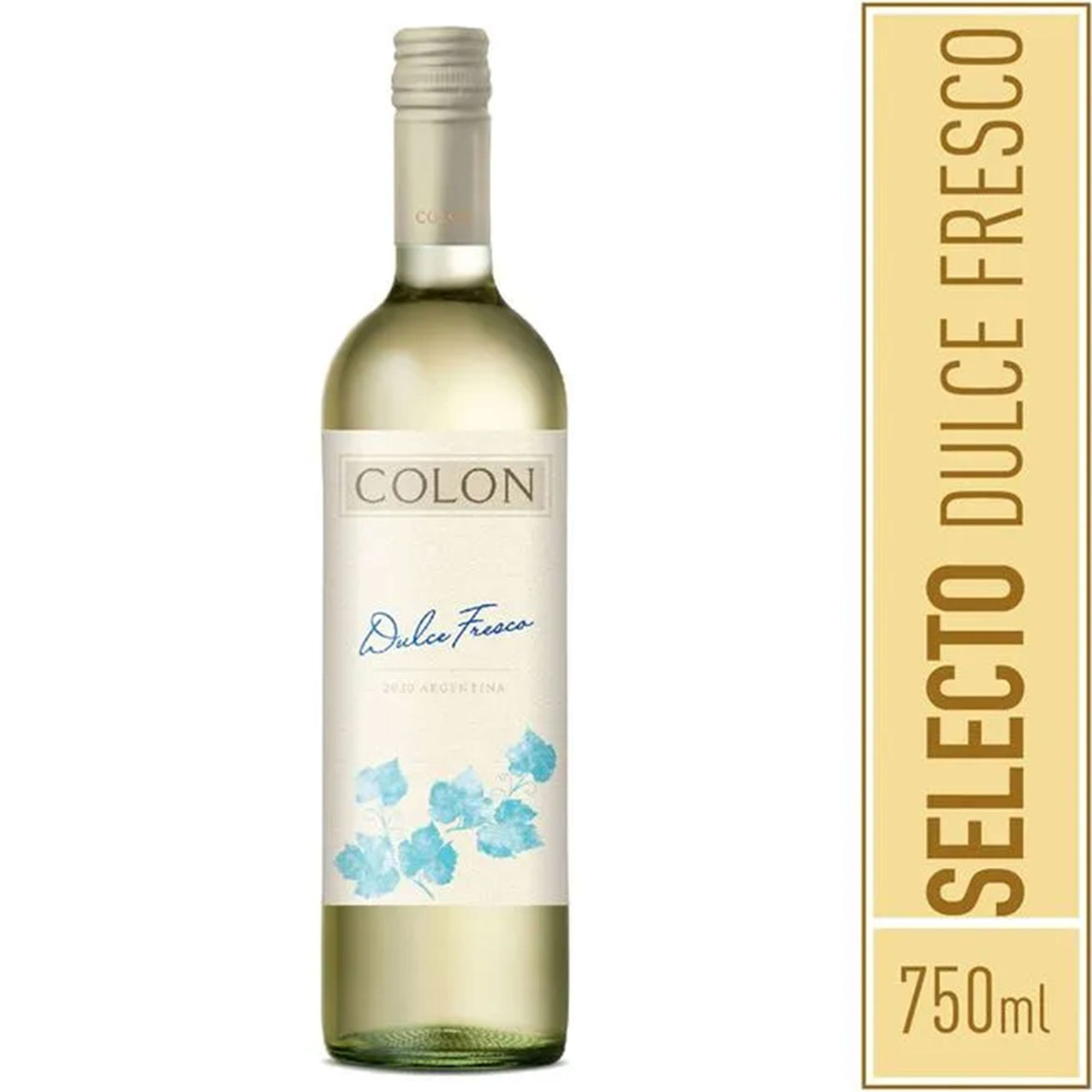 Vino blanco dulce fresco Colón Select en botella 750 cc.