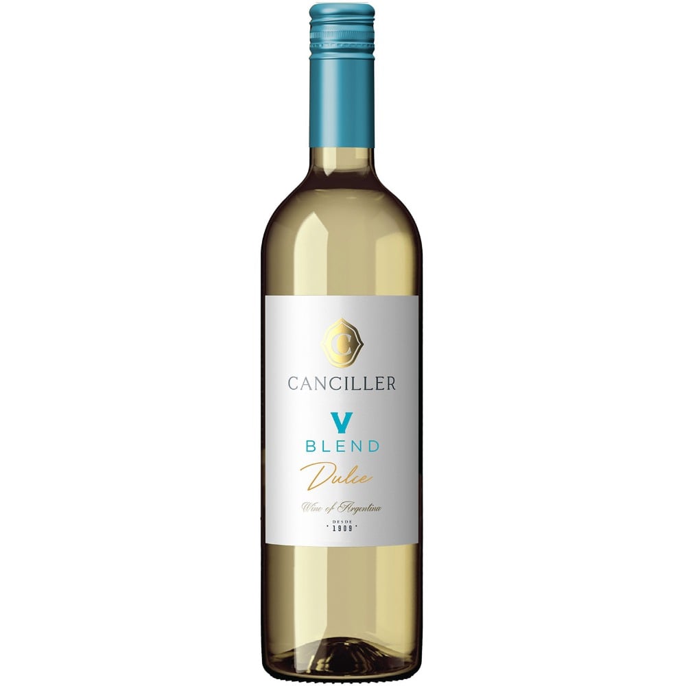 Vino blanco dulce blend Canciller V en botella 750 cc.