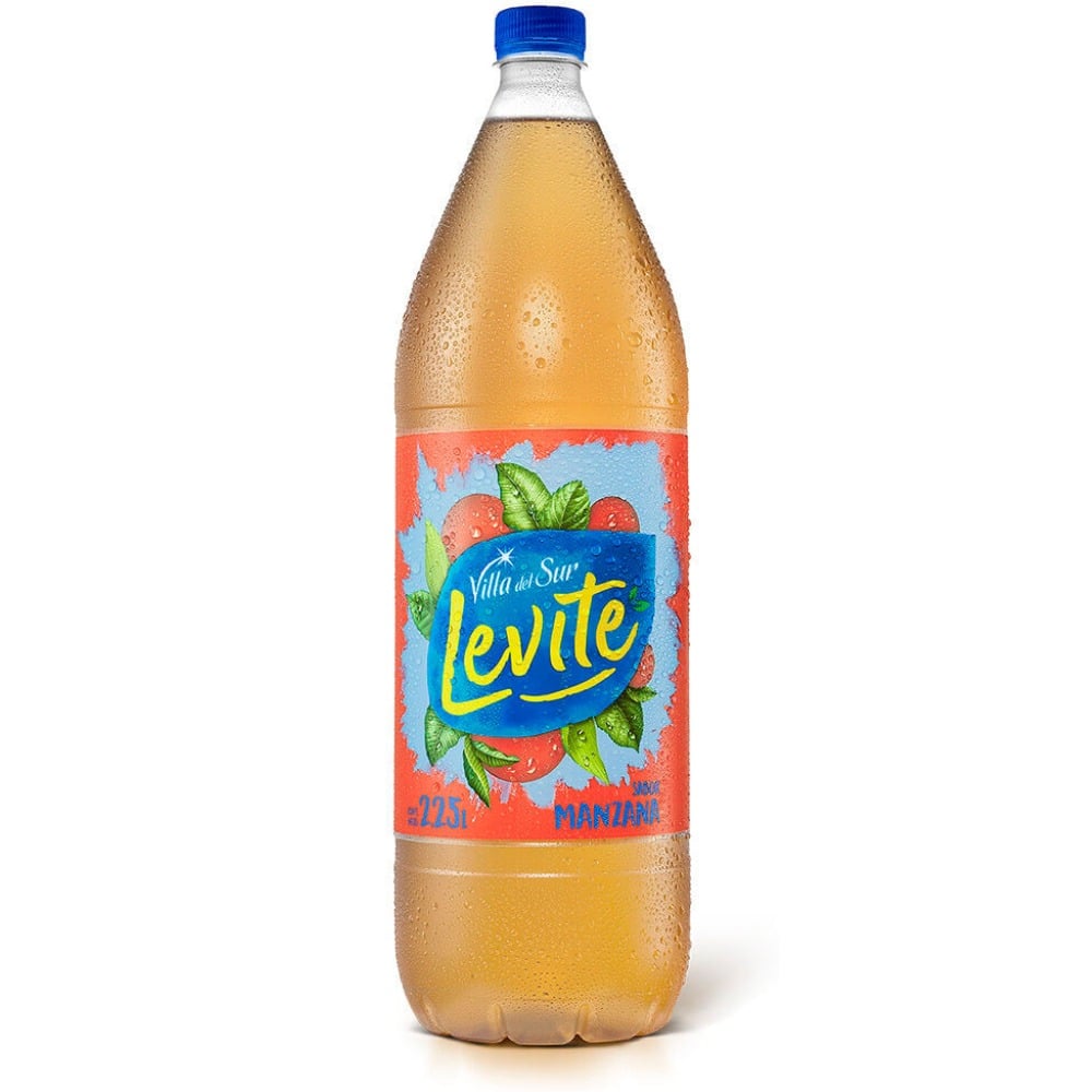 Agua saborizada de manzana Levité 2,25 lts