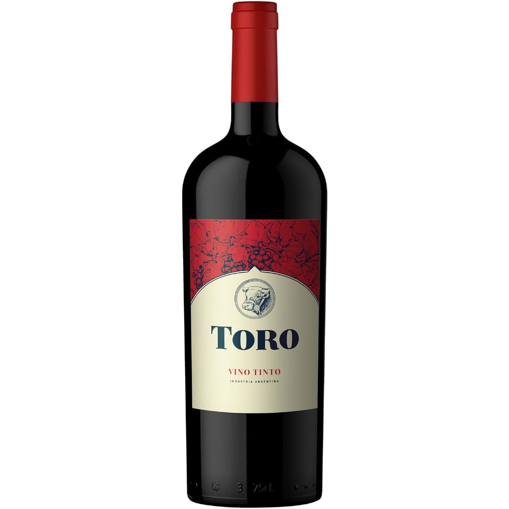 Vino tinto clásico Toro en botella 1 lt