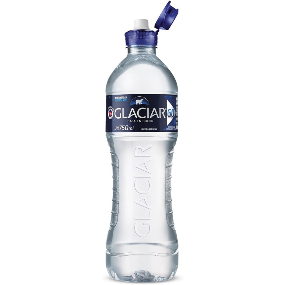 Agua mineralizada sin gas Glaciar bajo sodio 750 ml