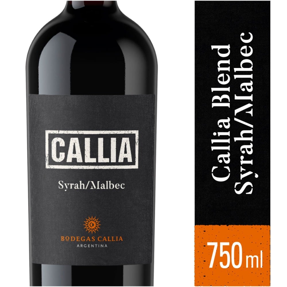 Vino tinto Syrah Malbec Callia 750 ml