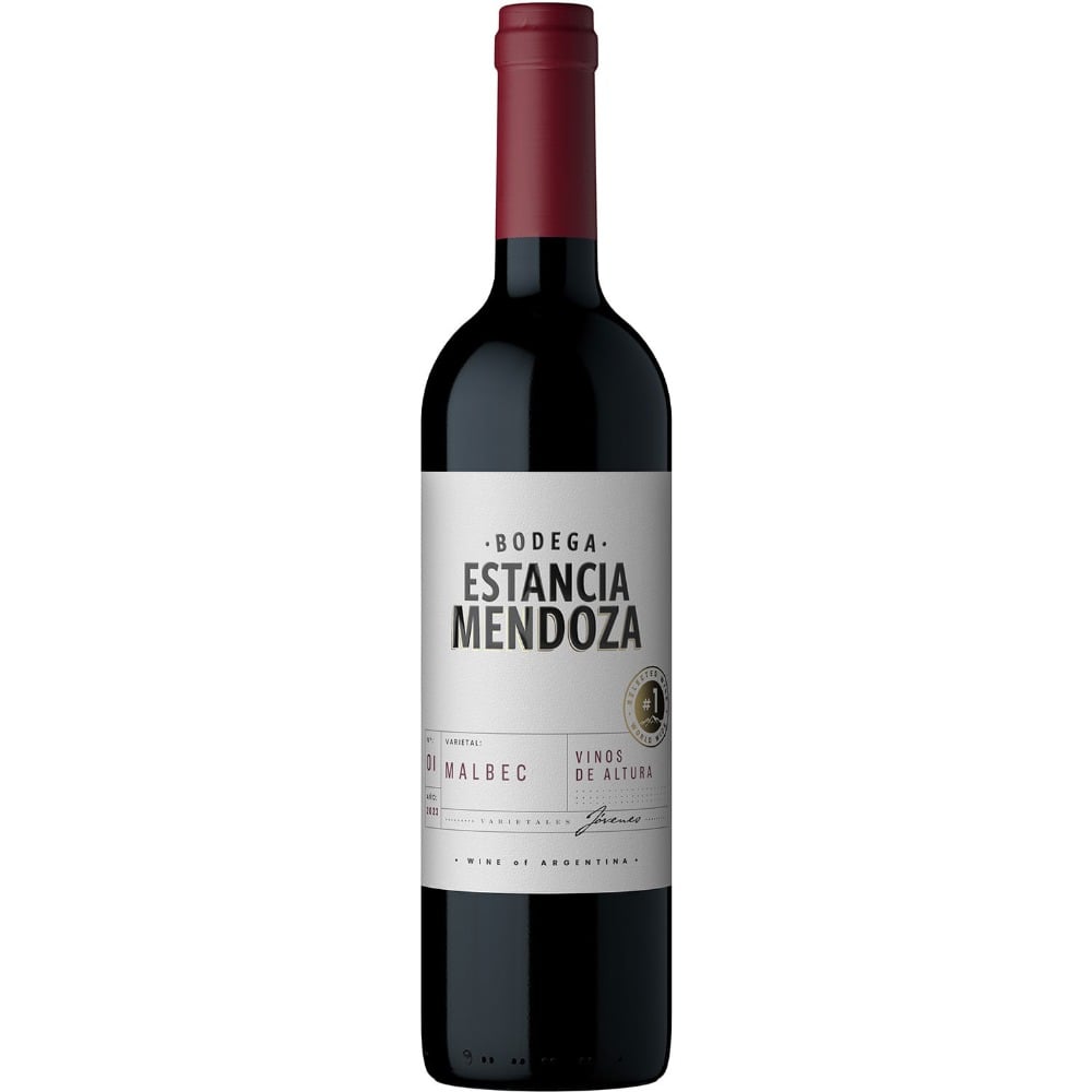 Vino tinto malbec Estancia Mendoza en botella 750 cc.