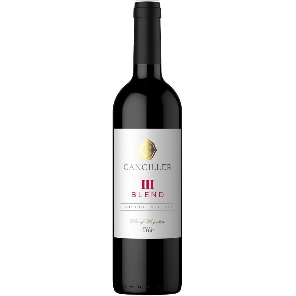 Vino tinto blend III Canciller en botella 750 cc.