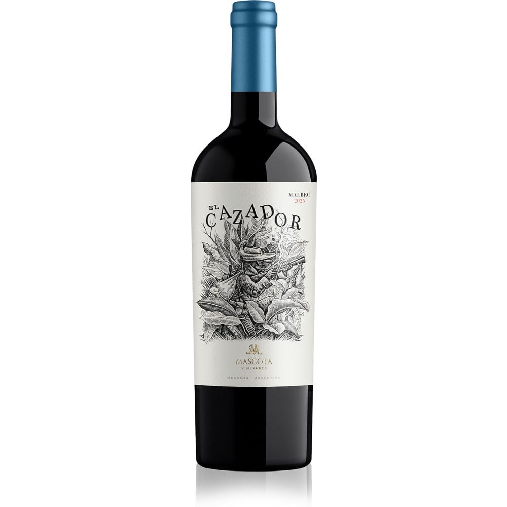 Vino tinto Malbec El Cazador en botella 750 ml