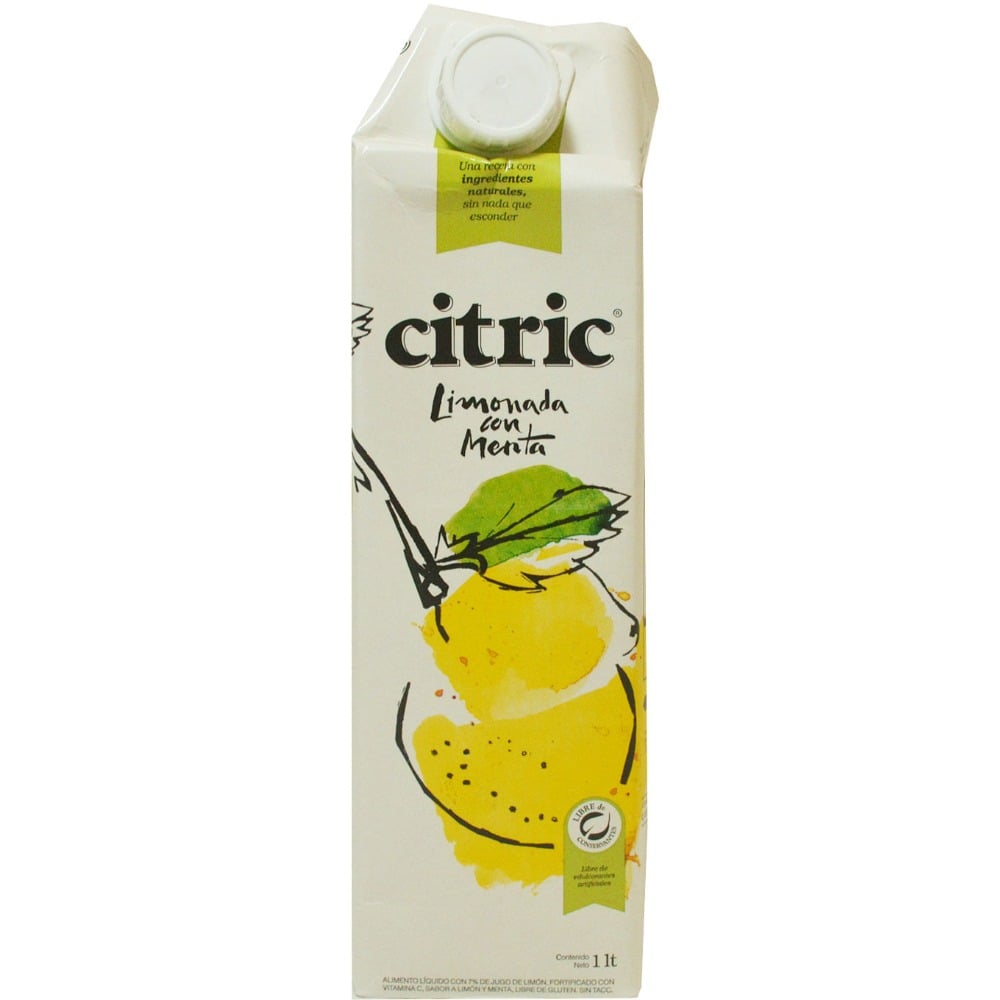 Jugo limonada con menta Citric tetra 1 l.