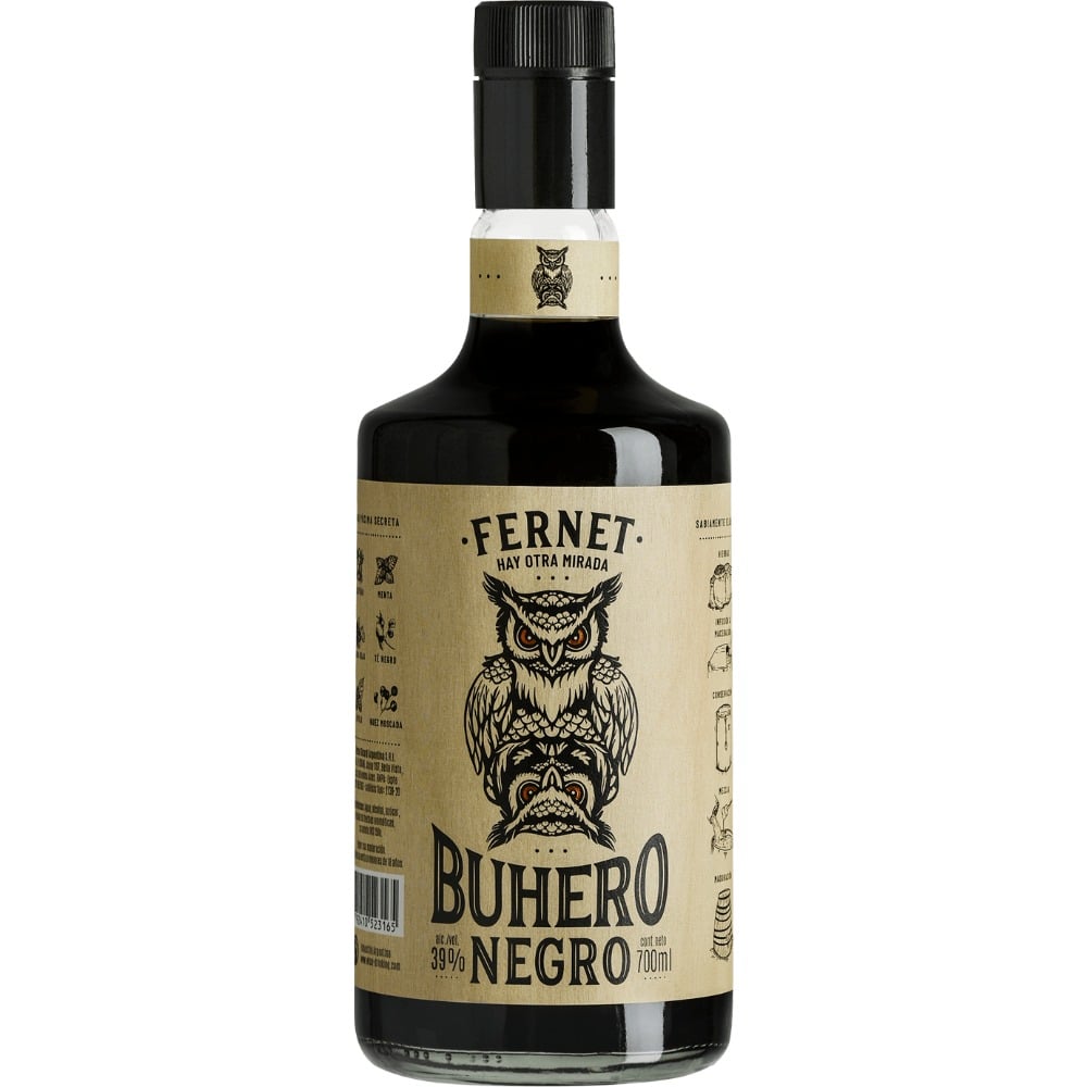 Fernet Buhero negro botella 700 cc.