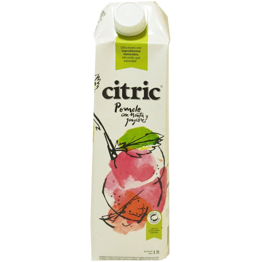 Jugo pomelo con menta y jengibre Citric tetra 1 l.