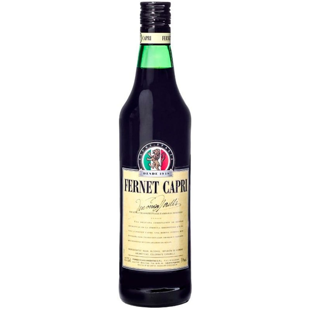 Fernet Capri en botella 700 cc.