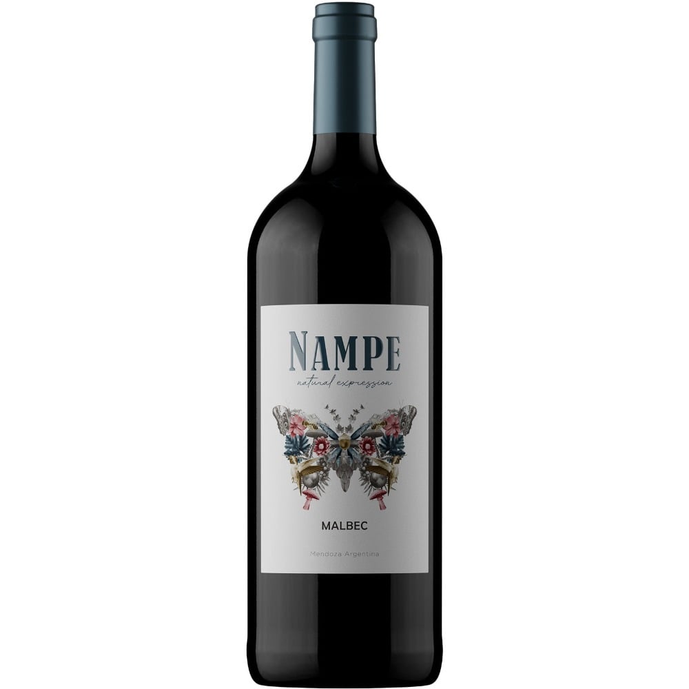 Vino tinto Malbec Nampe 1,125 lts