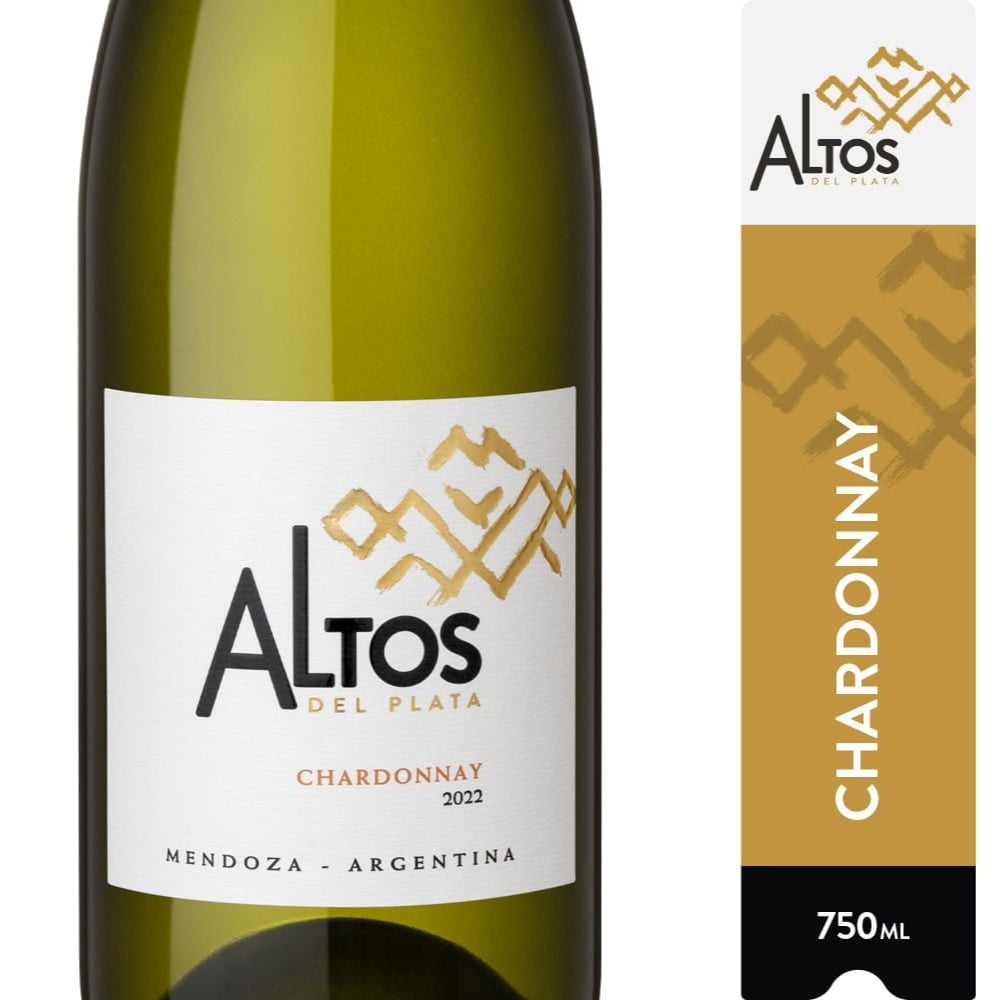Vino blanco Chardonnay Altos del Plata 750 ml