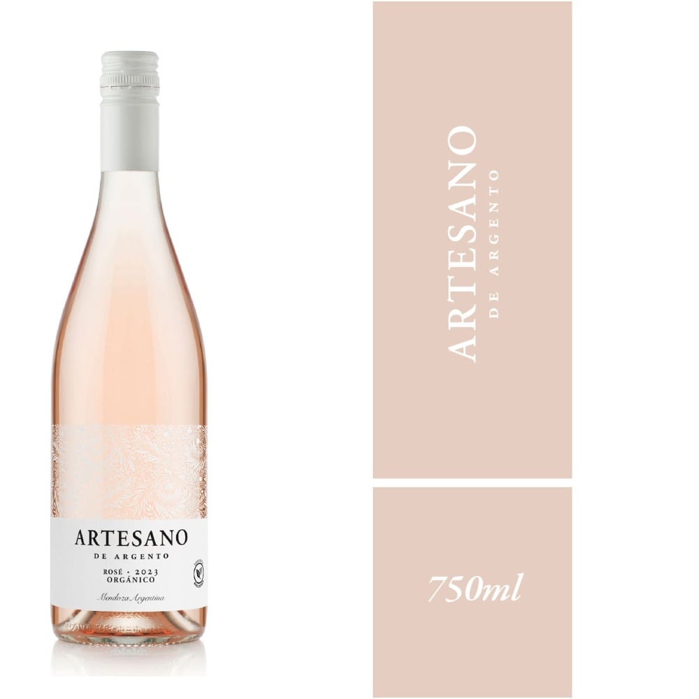 Vino rosado orgánico Artesano de Argento 750 ml