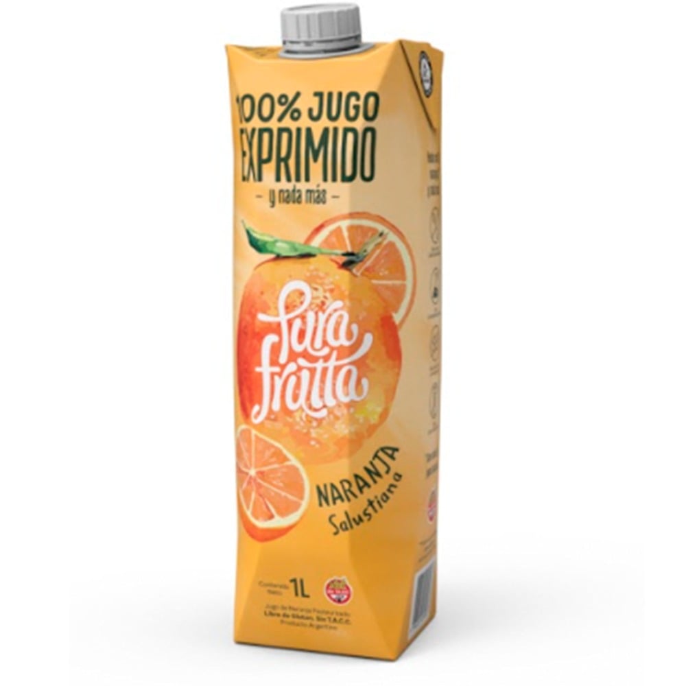 Jugo de naranja natural Pura frutta salustiana 1 lt.