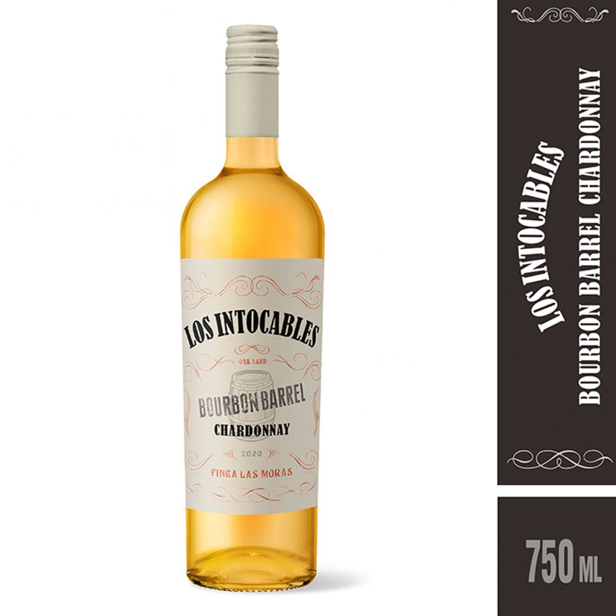 Vino blanco Chardonnay Los intocables 750 ml
