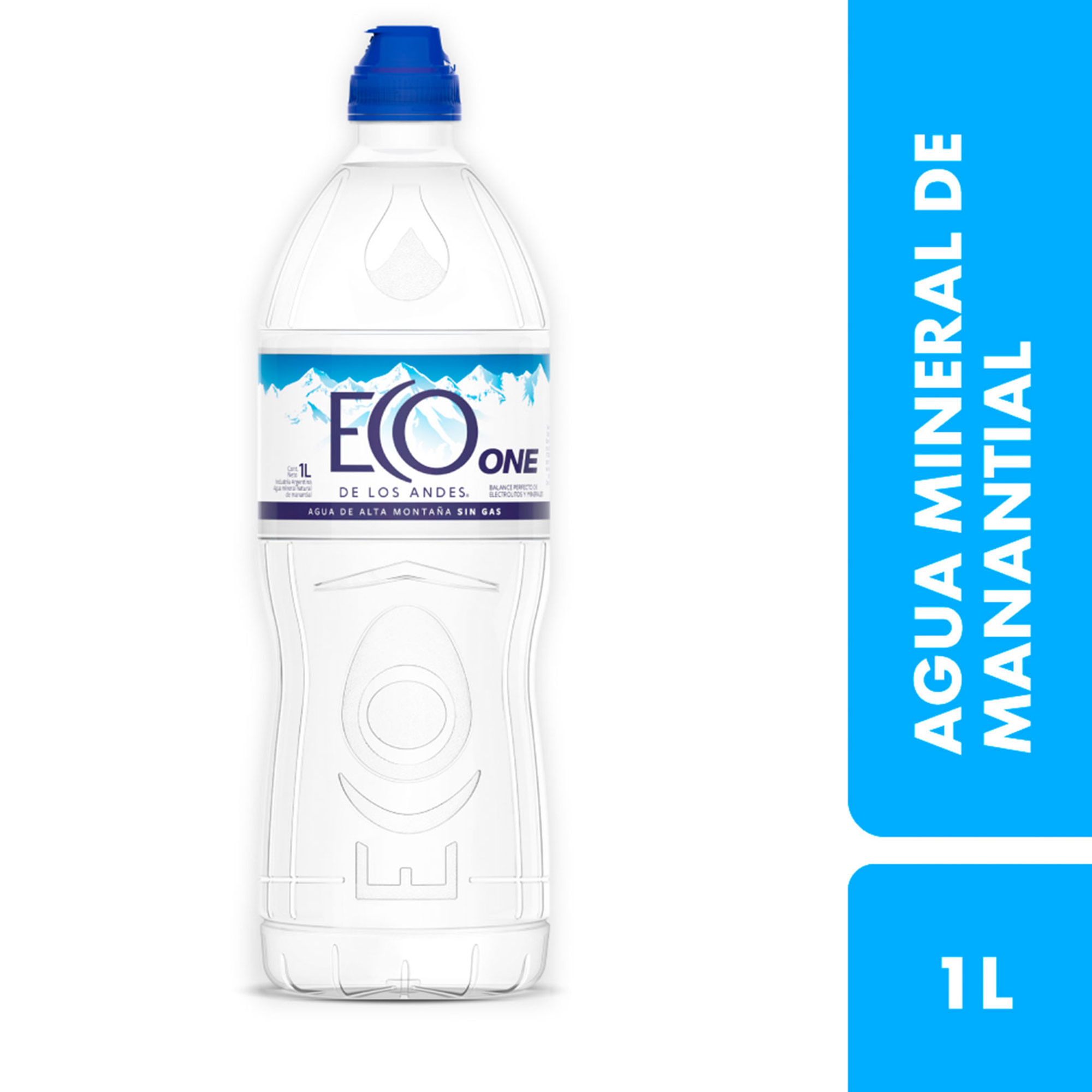 Agua mineral sin gas Eco de los Andes 1 lt