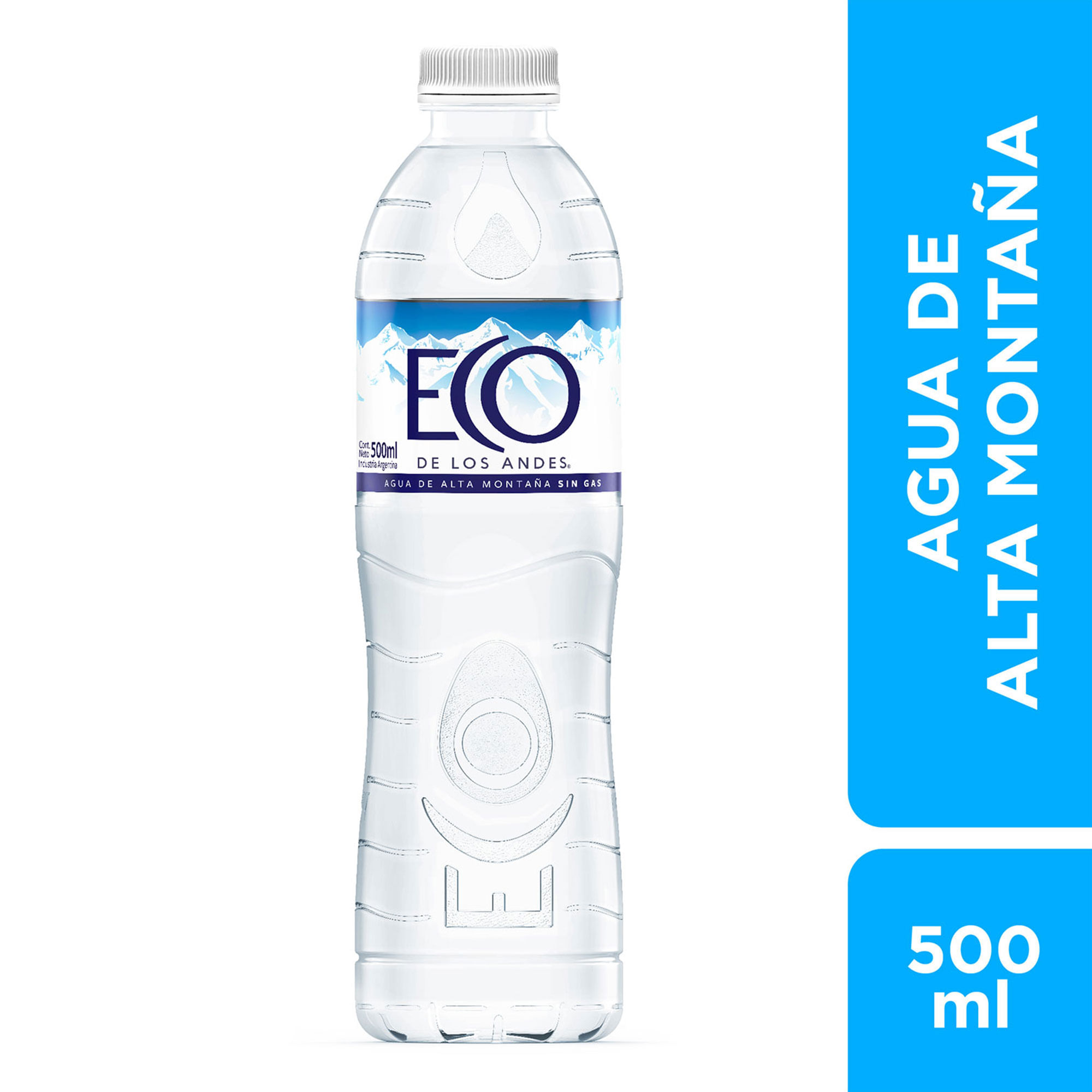 Agua mineral sin gas Eco de los Andes 500 ml
