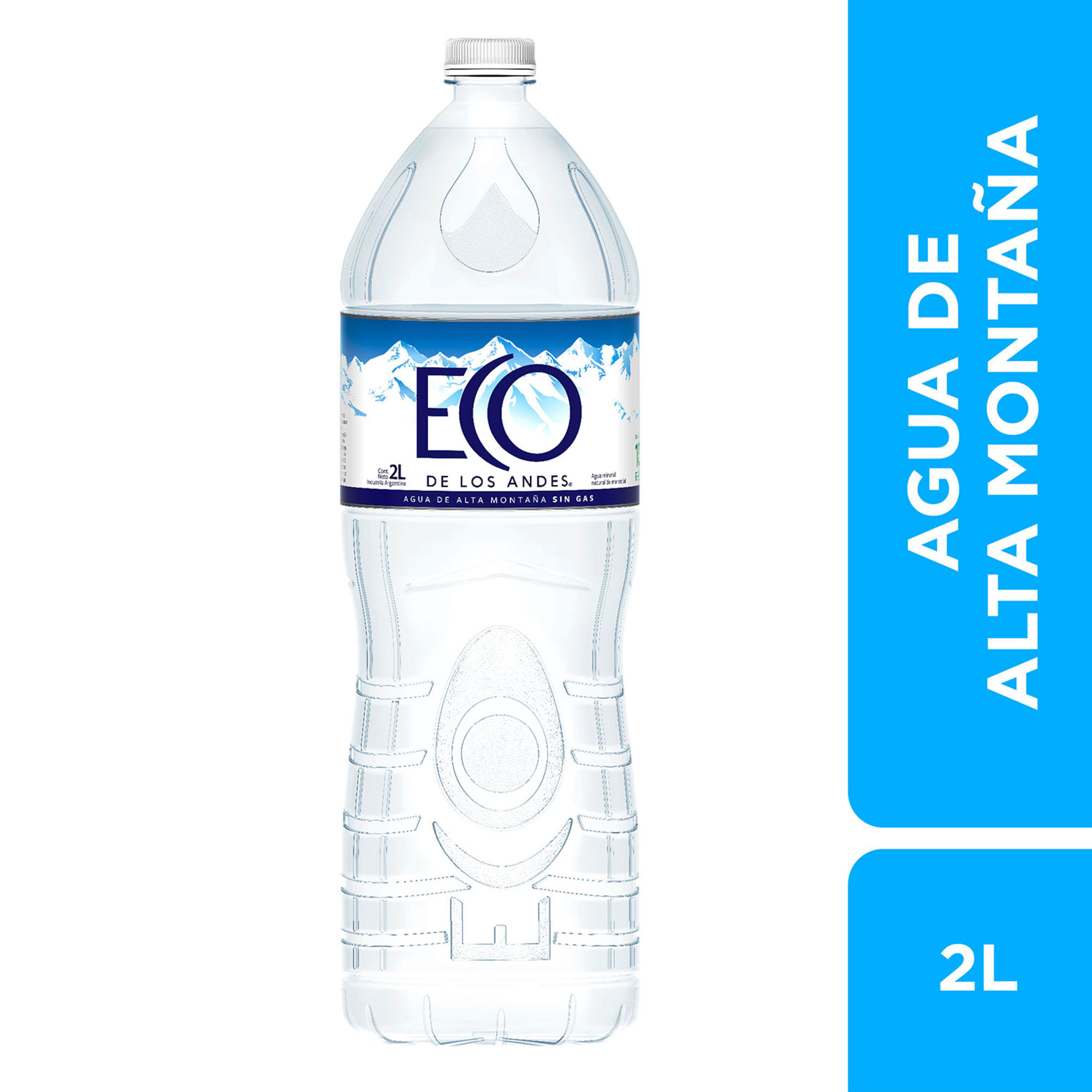 Agua mineral sin gas Eco de los Andes 2 lts