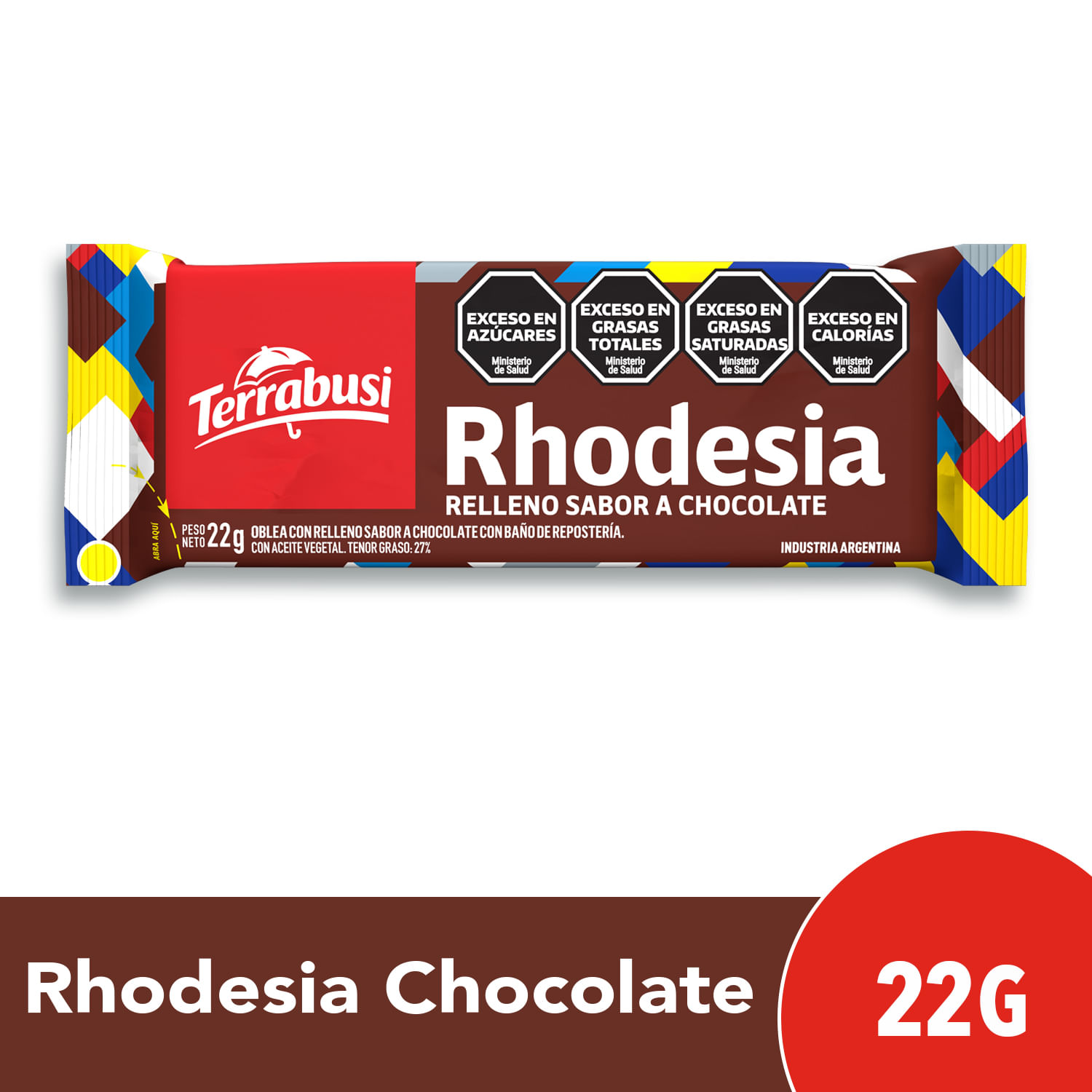 Oblea Rhodesia chocolate 22 g.