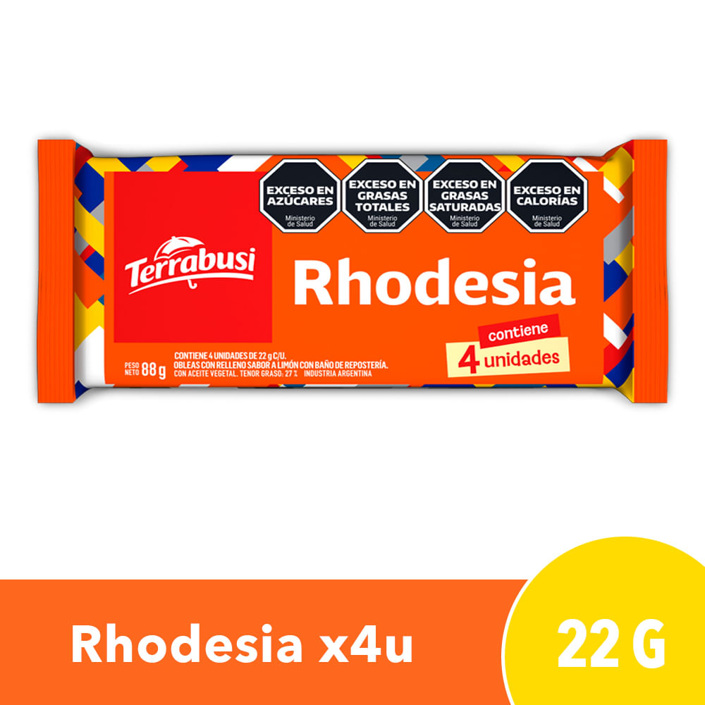 Oblea Rhodesia clásica pack 4 uni