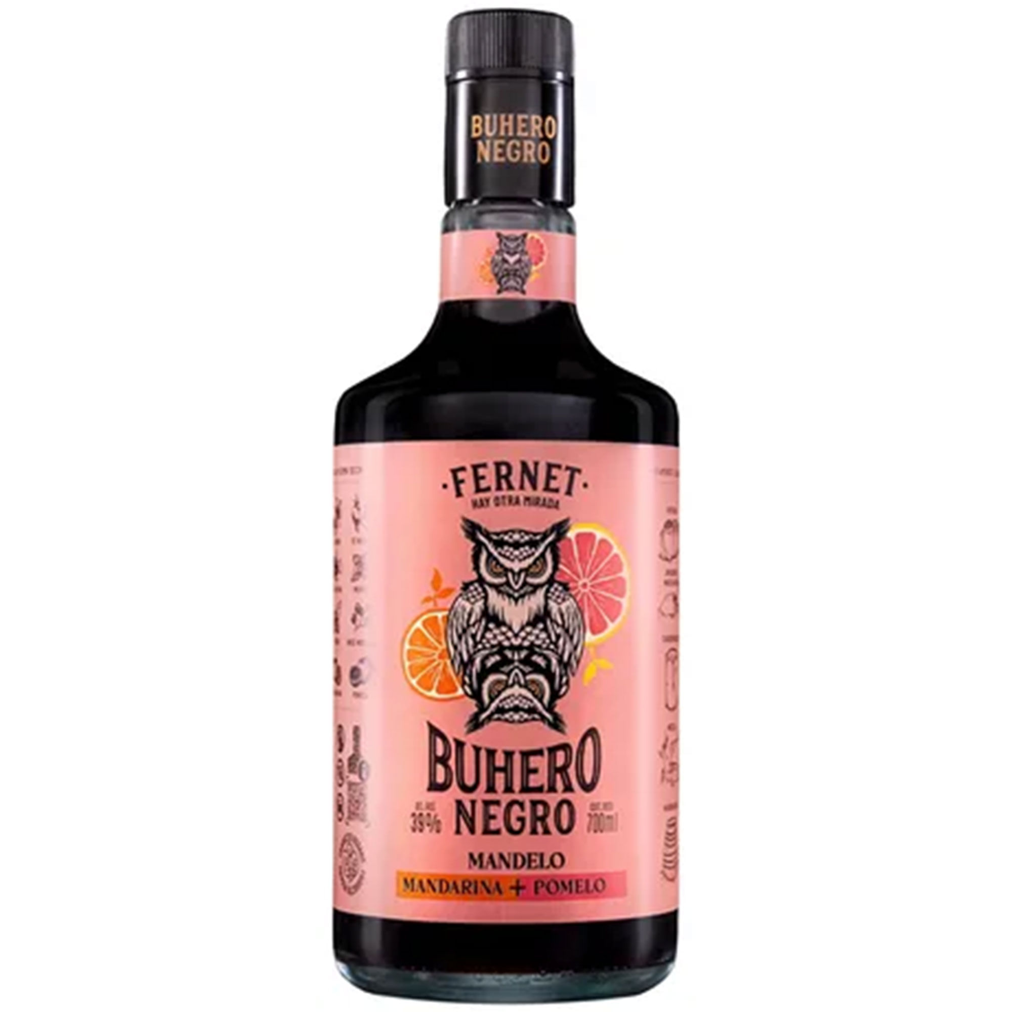 Fernet mandelo Buhero Negro en botella 700 ml
