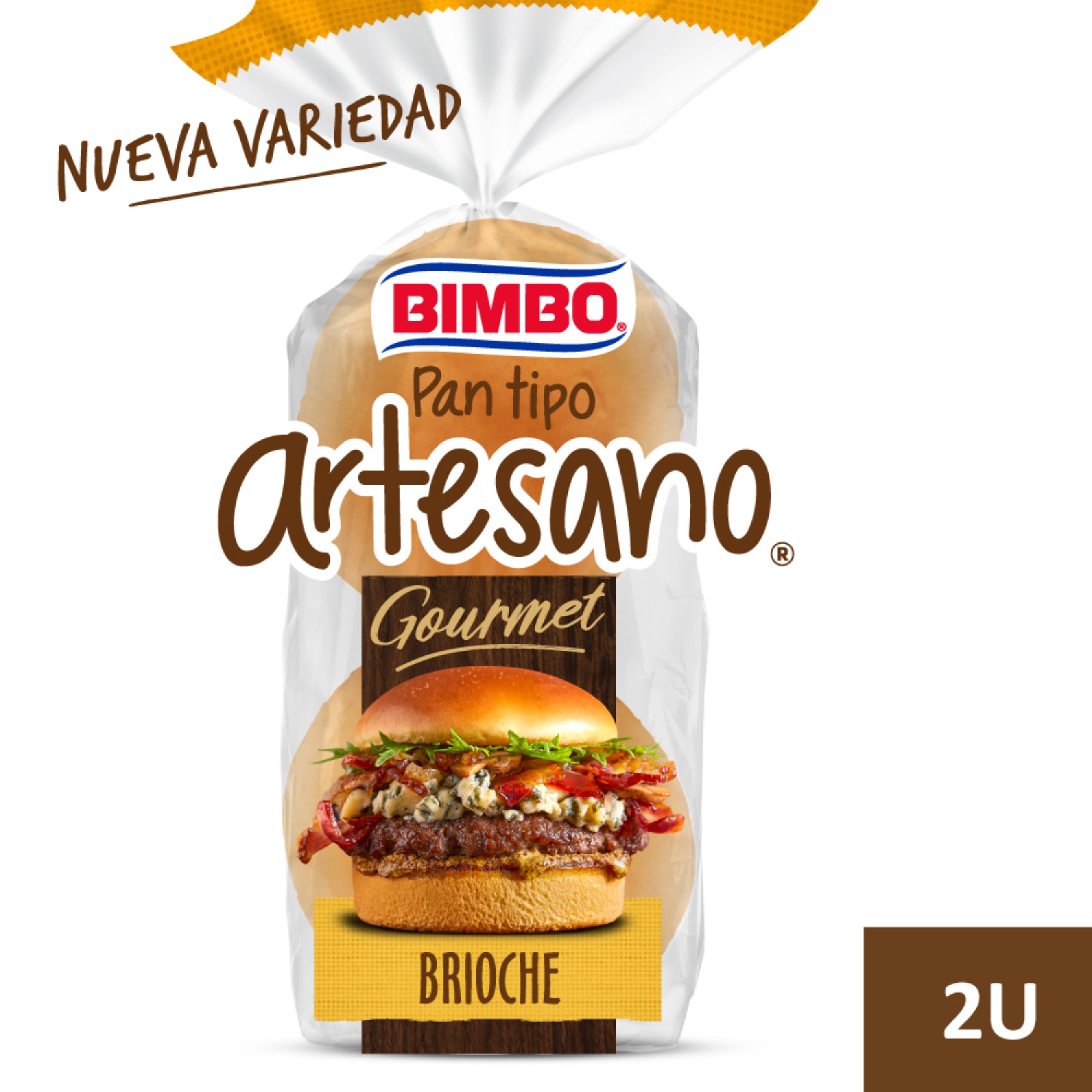 Pan brioche para hamburguesa Bimbo Artesano 160 grs