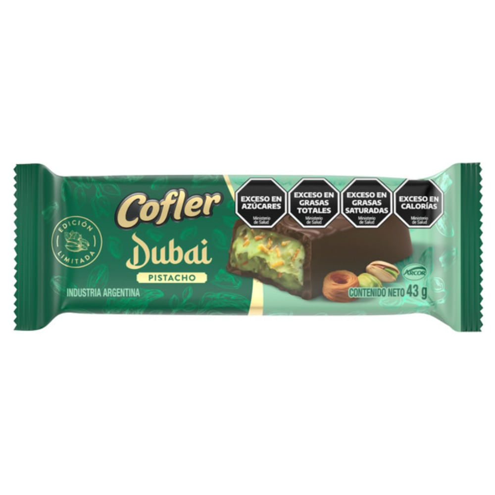 Chocolate Cofler estilo Dubai 43 grs
