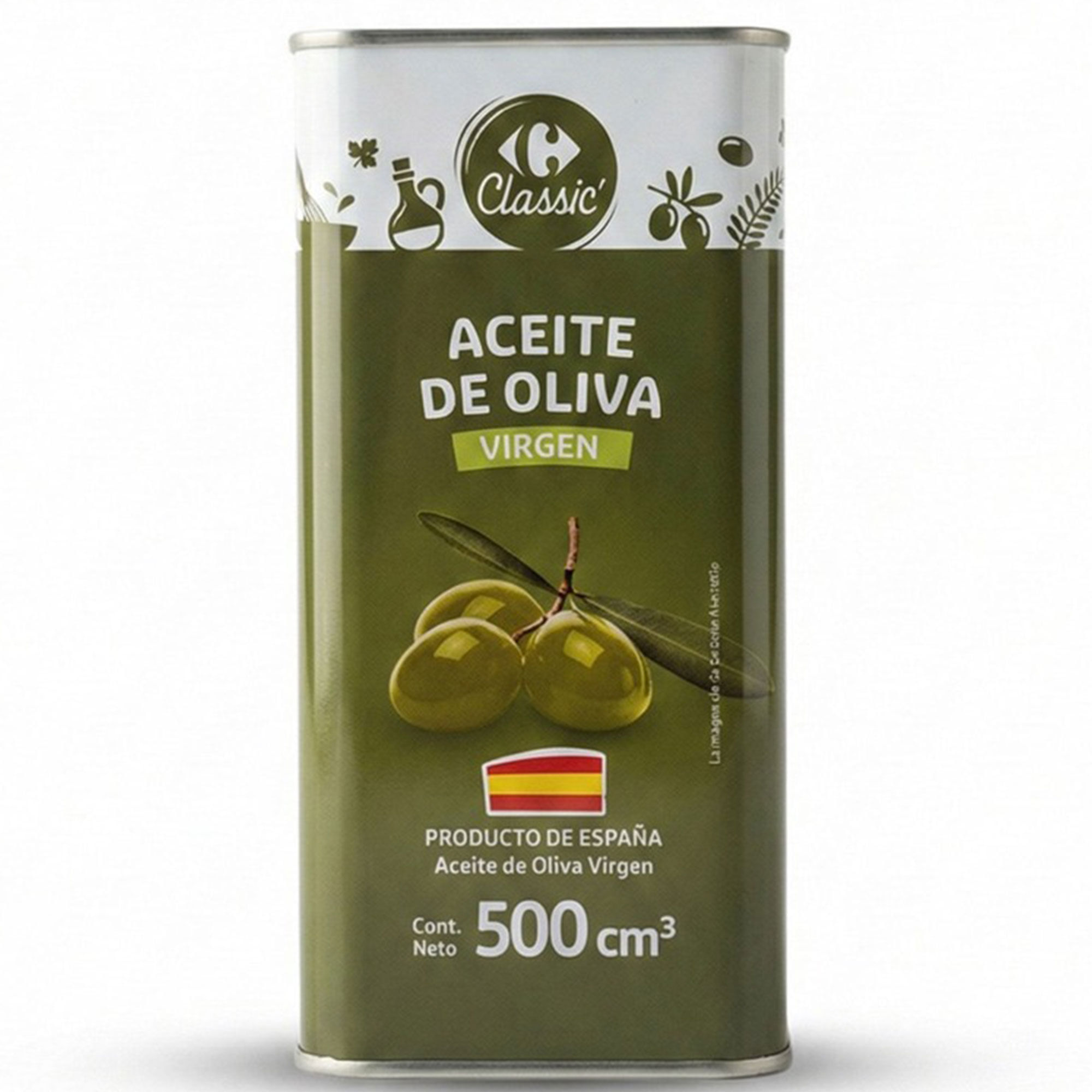 Aceite de oliva virgen Carrefour Classic en lata 500 ml