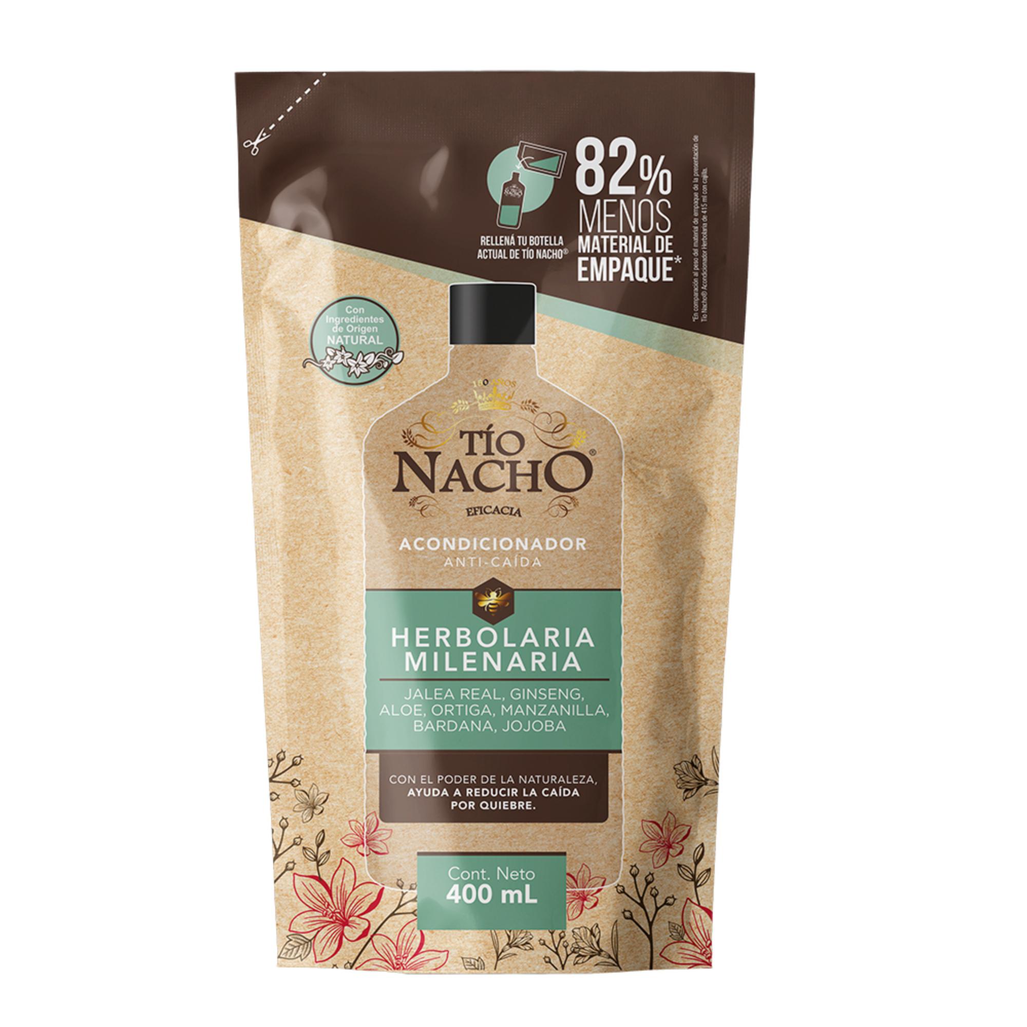 Acondicionador Tio Nacho Herbolaria Milenaria Recargable Doypack 400 ml
