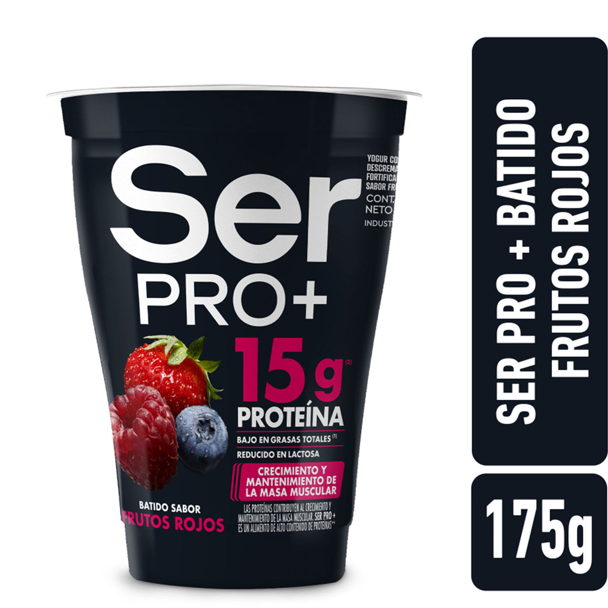 Yogur batido Ser PRO + con proteínas sabor frutos rojos 175 grs