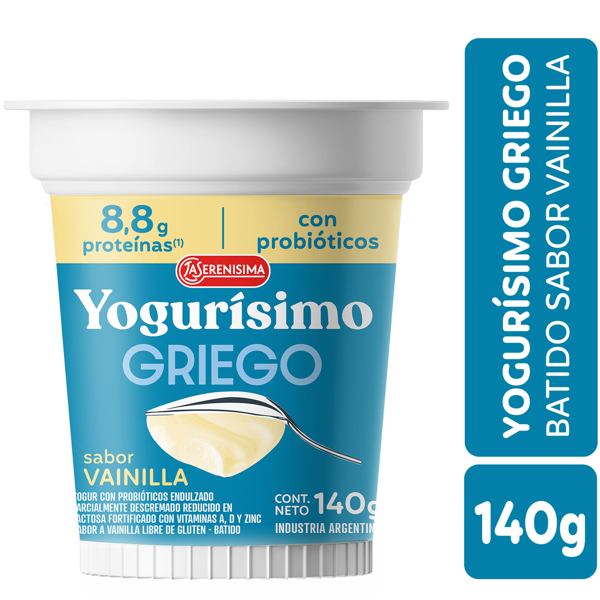 Yogur Griego sabor vainilla Yogurísimo 140 grs