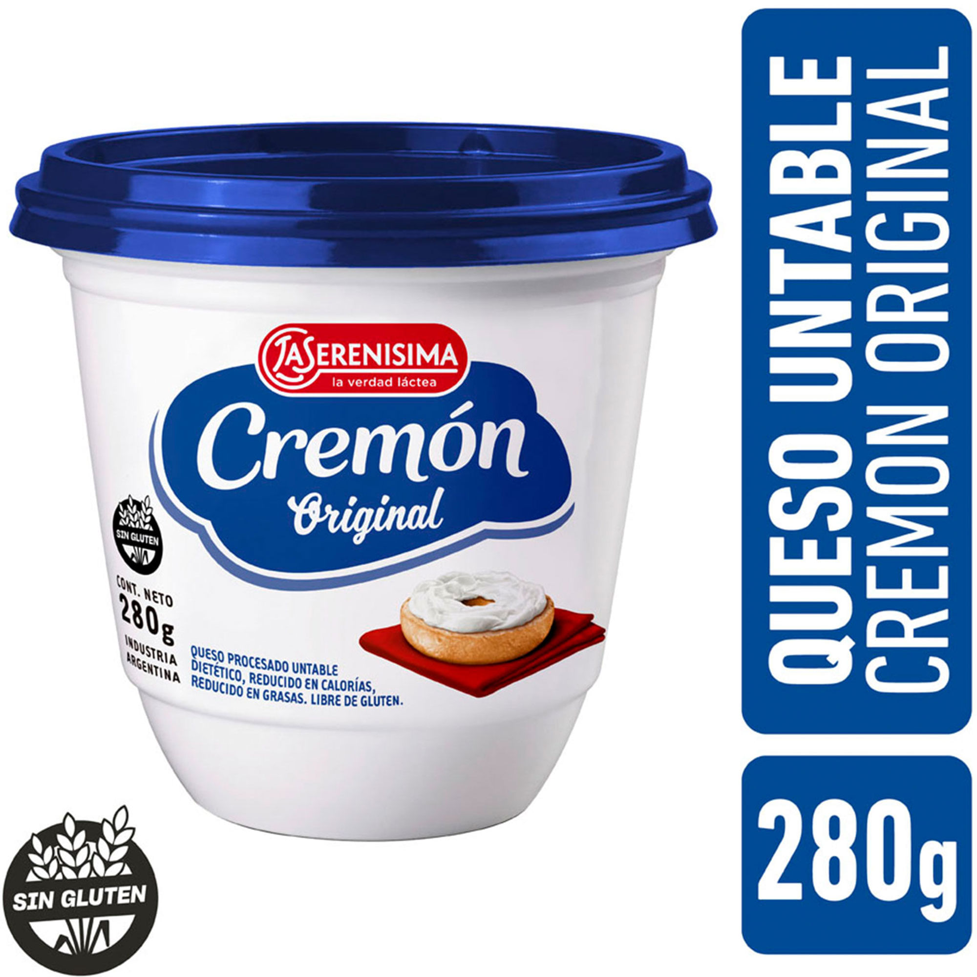 Queso cremón La Serenísima original pote 280 g.