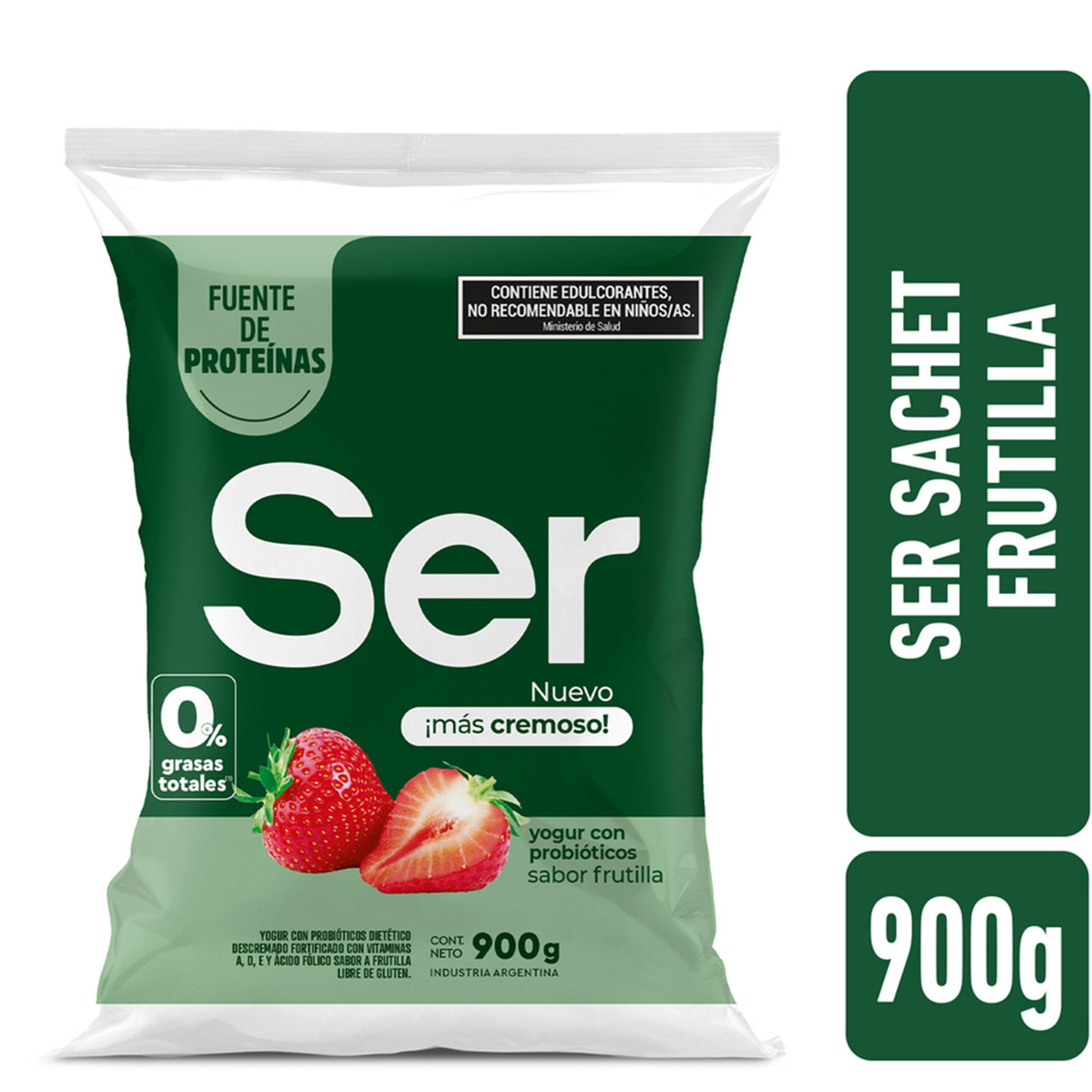 Yogur bebible sabor frutilla Ser 900 grs