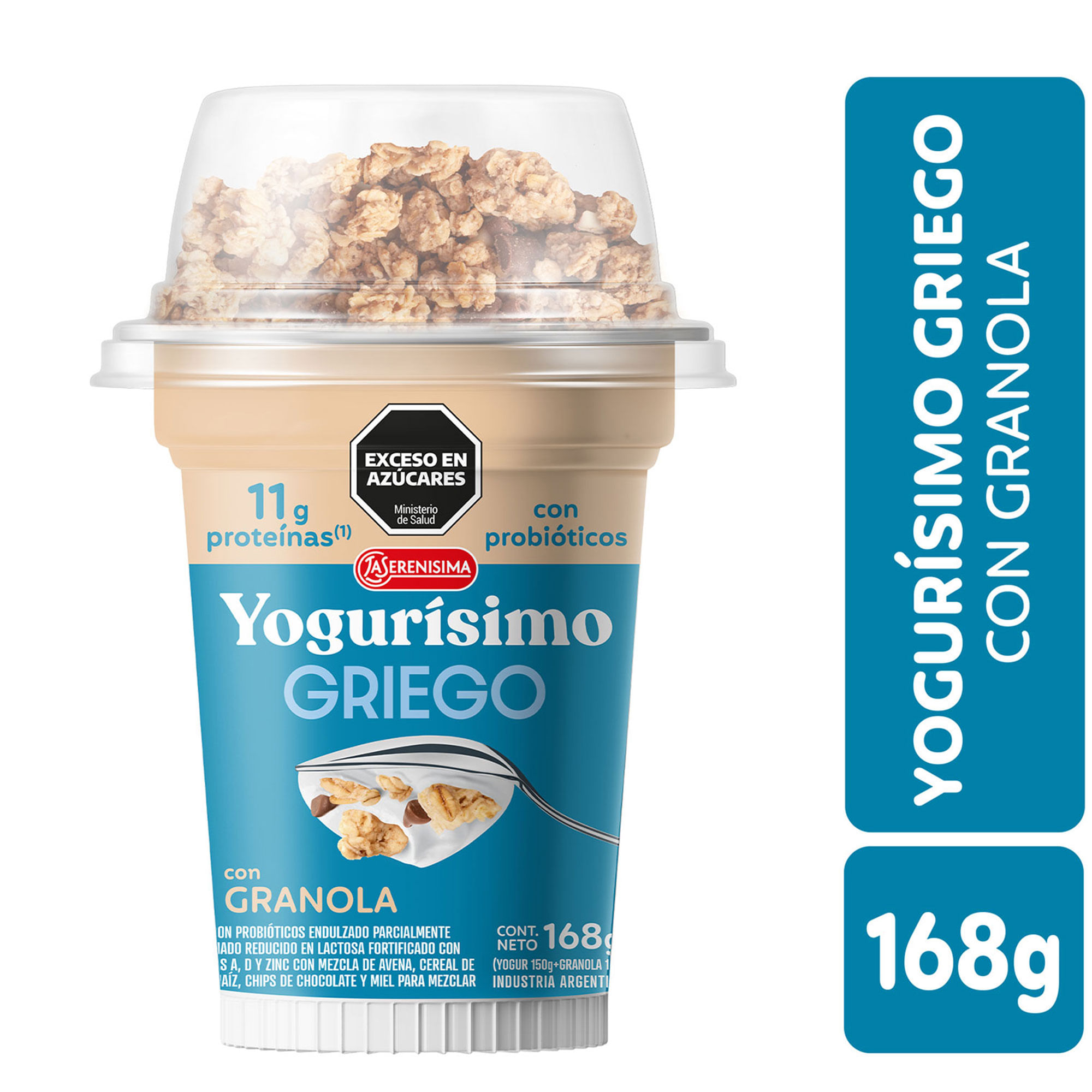 Yogur Griego con granola Yogurísimo 168 grs