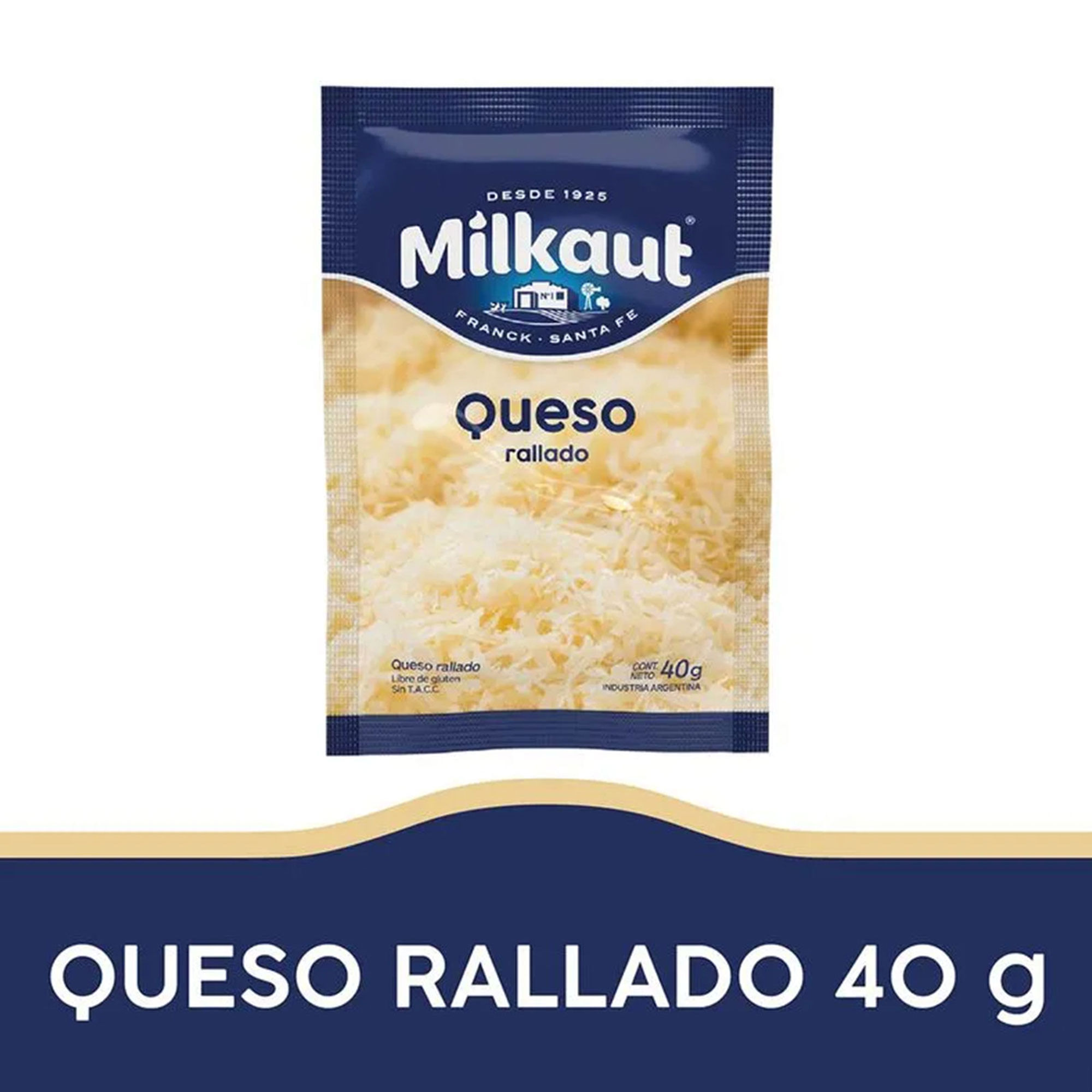 Queso rallado Milkaut 40 g.