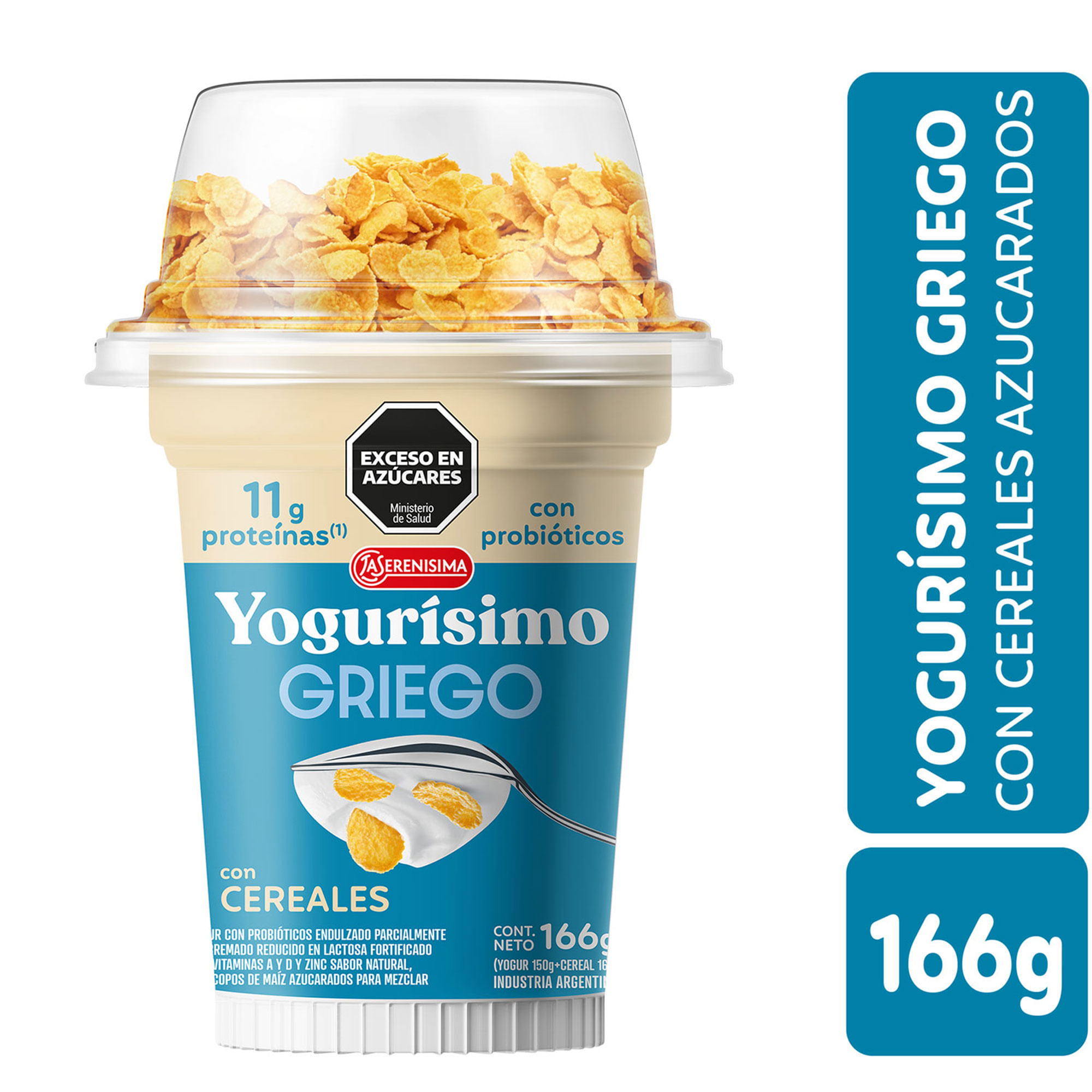 Yogur Griego con cereales Yogurísimo 166 grs