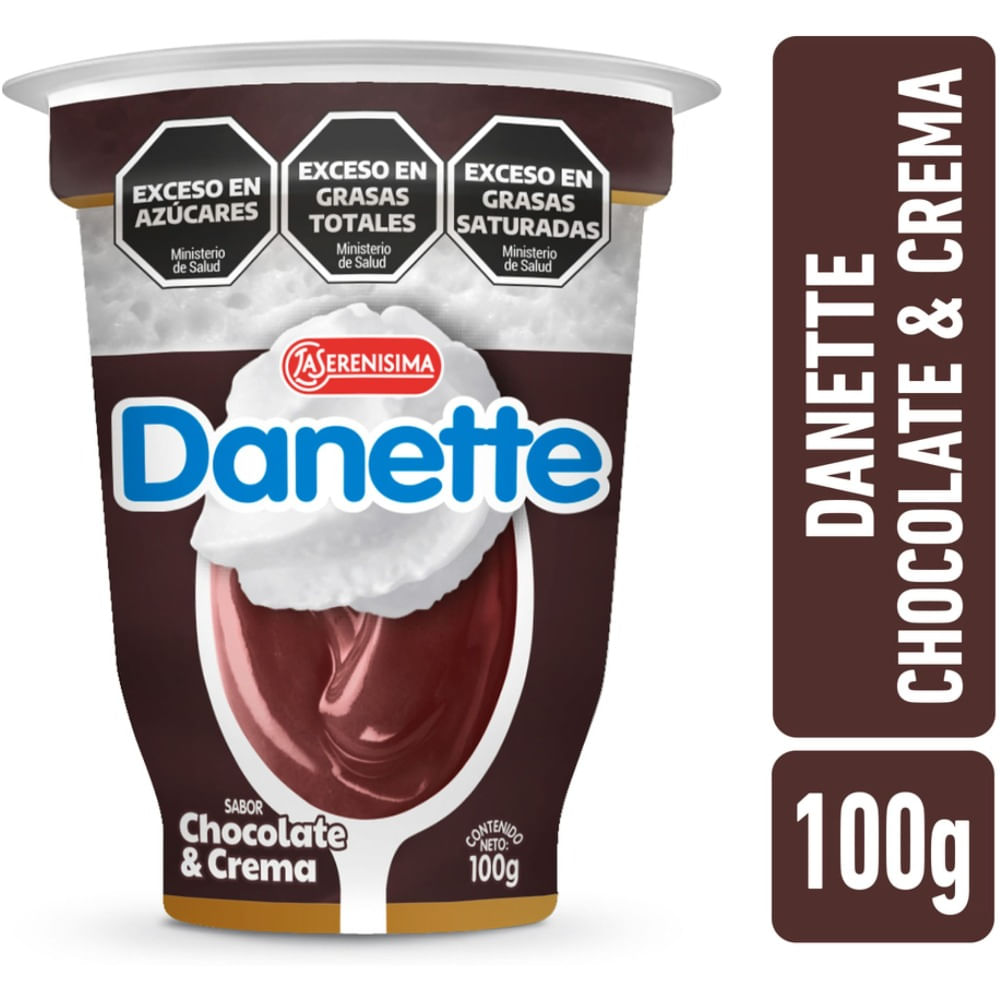 Postre chocolate con crema Danette 100 grs