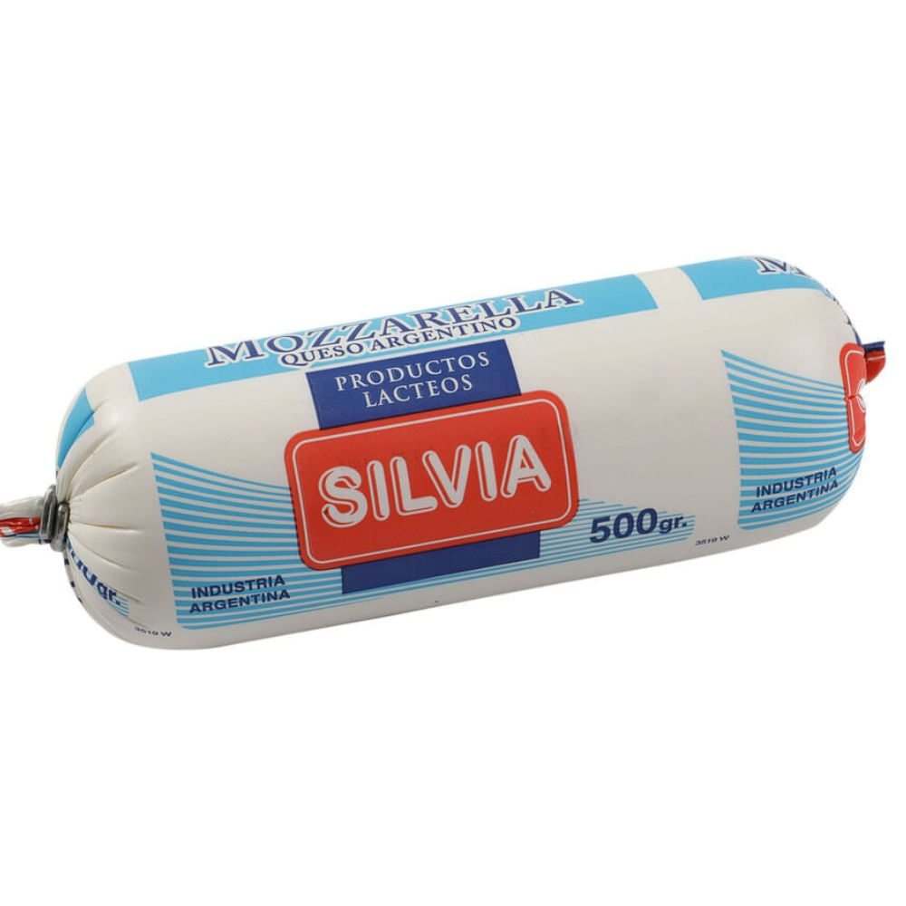 Queso mozzarella Silvia cilindro 500 g.