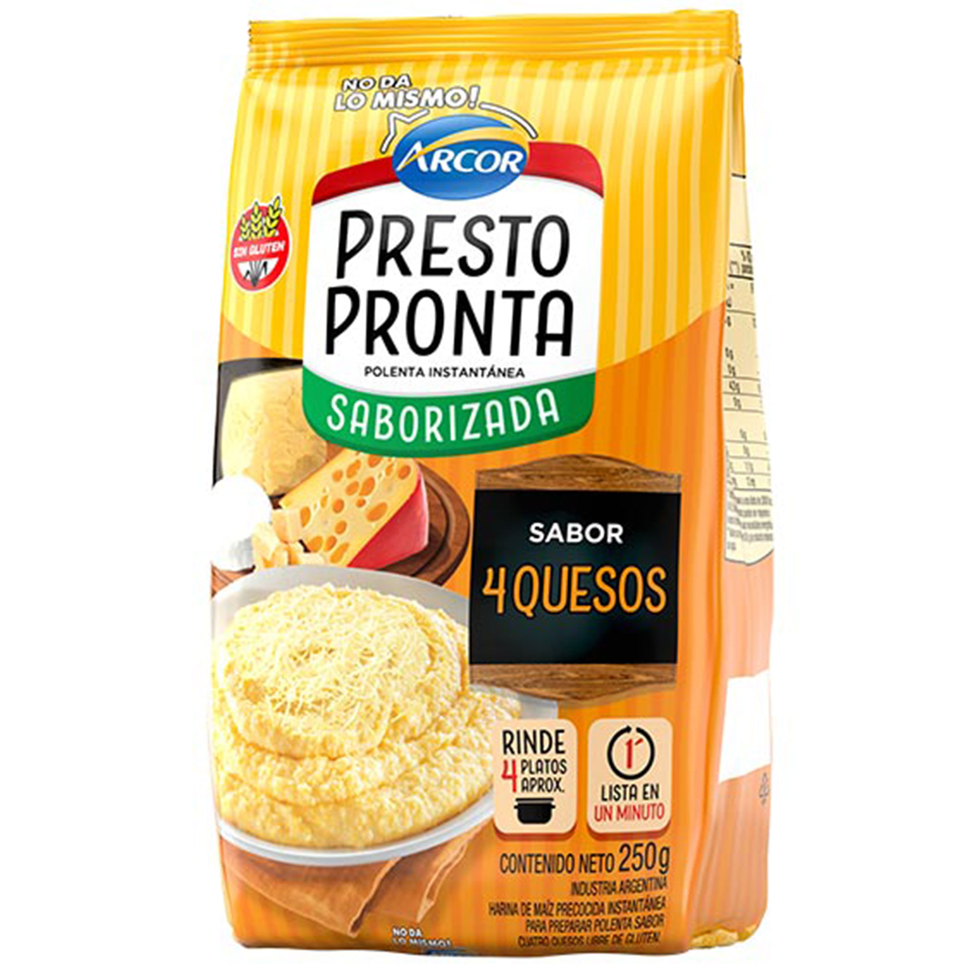Polenta Presto Pronta 4 quesos 250 grs