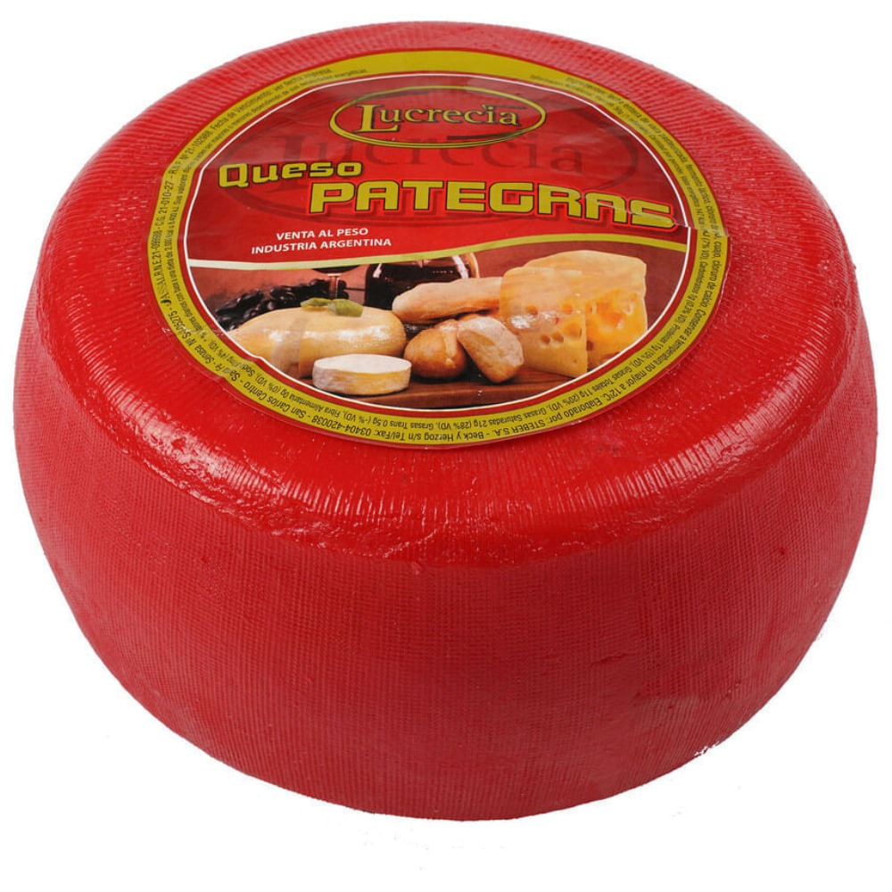 Queso pategras Lucrecia x kg.