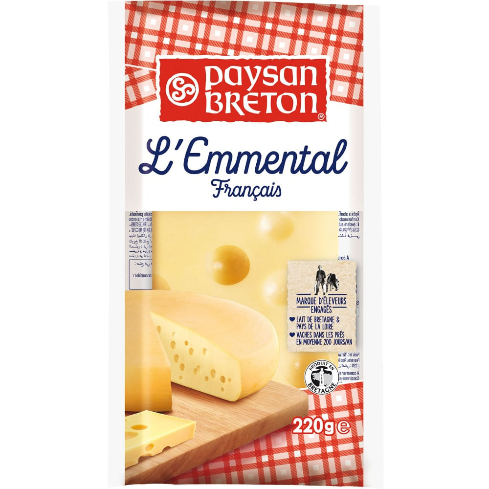 Queso emmental Paysan Breton portion 220 grs