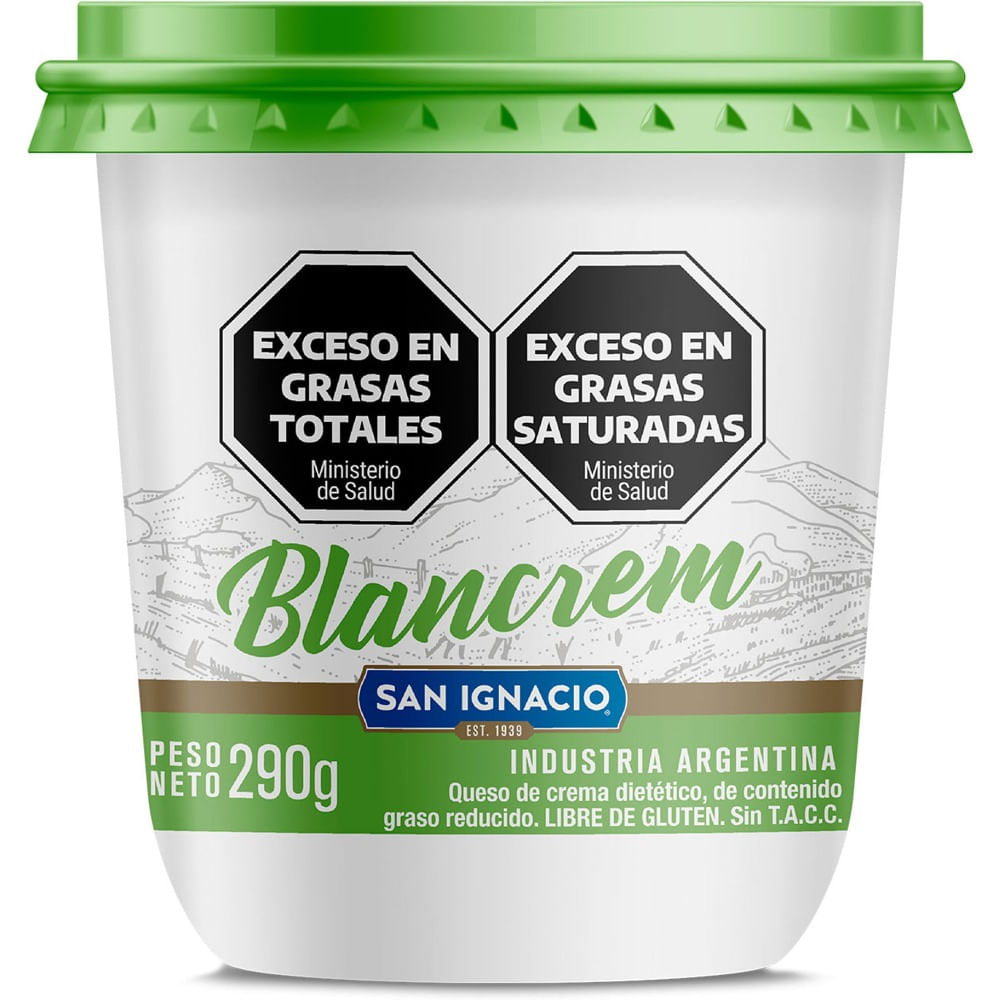 Queso crema light San ignacio en pote 290 g