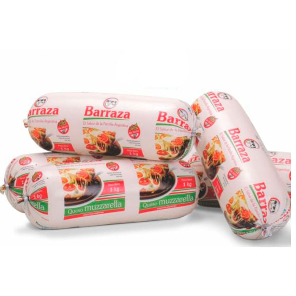 Queso mozzarella Barraza cilindro x kg.
