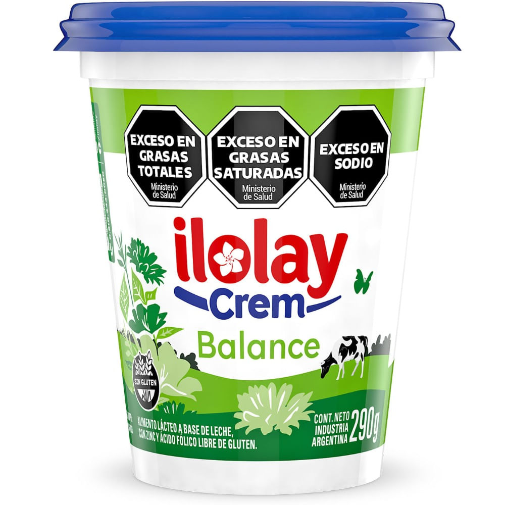 Queso crema Ilolay balance en pote 290 grs