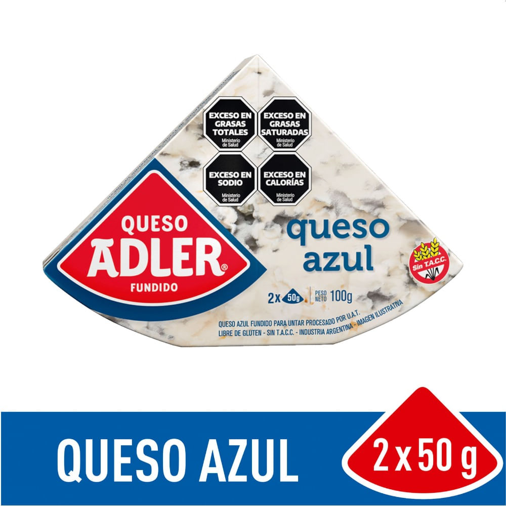 Queso fundido Adler queso azul 100 g
