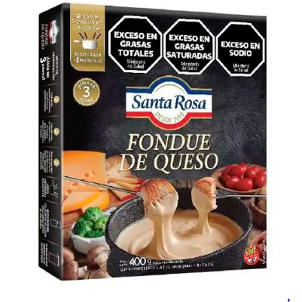 Queso fondue Santa Rosa uht 400 g.